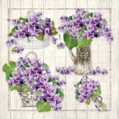 Салфетки Purple Bouquets