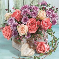 Салфетки Roses And Chrysanthemums