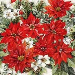Салфетки Ambiente Poinsettia All Over