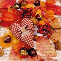 Салфетки Ambiente Autumn Heart