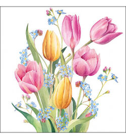 Салфетки Ambiente Tulips Bouquet