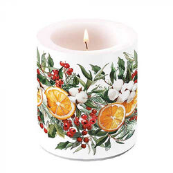 Свещ средна Ambiente Winter Oranges