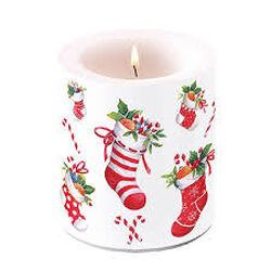 Свещ Ambiente X-mas Stockings