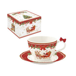 Чаша с чинийка CHRISTMAS HERITAGE